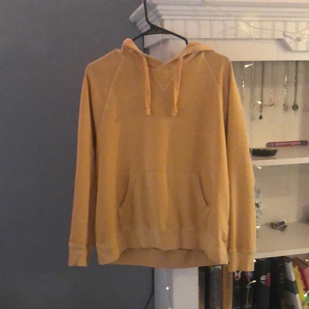 yellow hoodie